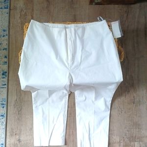 GAP, Stretch White Cotton Summer Pant